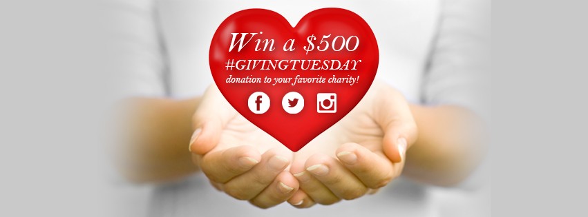 Win a $500 donation to your favorite charity!